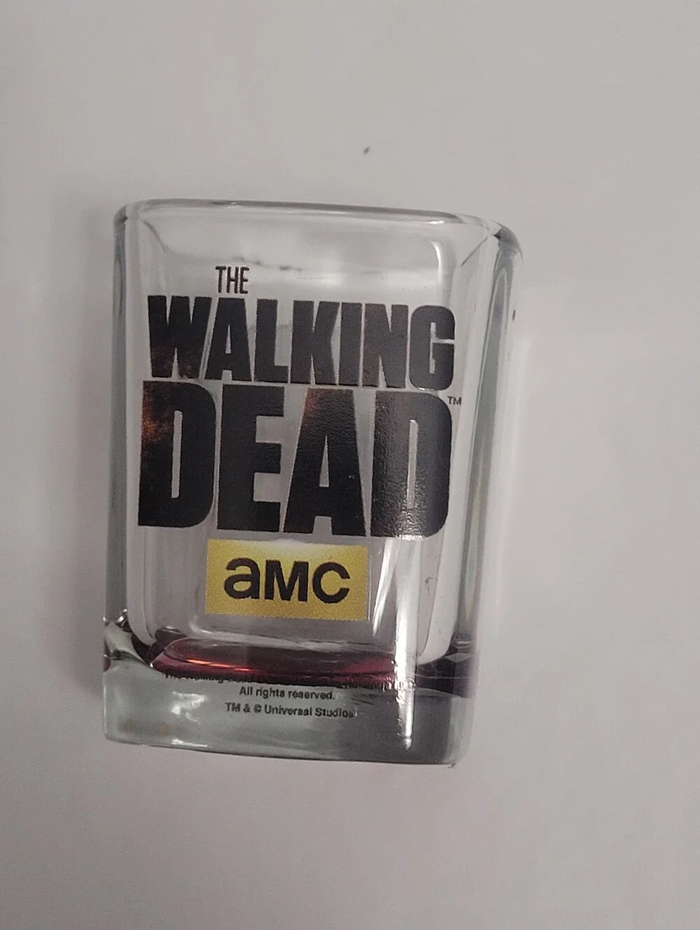 Universal Studios Halloween Horror Nights 2013 Walking Dead Square Shot Glass